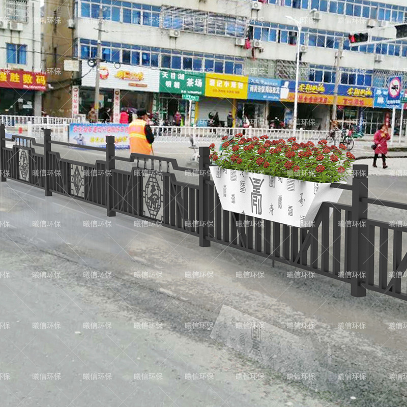 白色花箱護(hù)欄組合